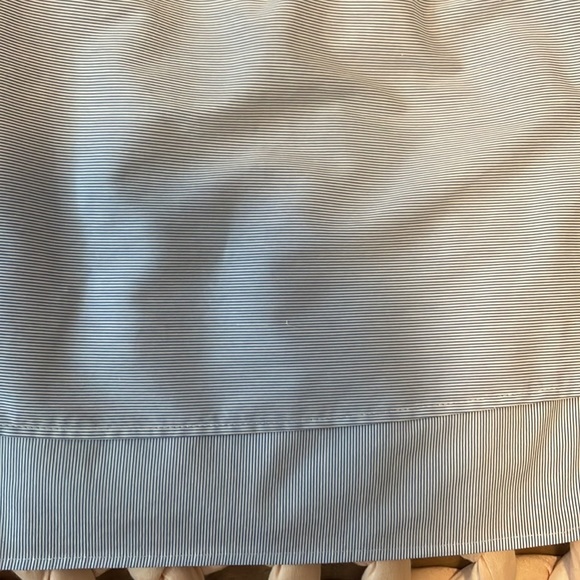 Brass Clothing Box Crop, blue/white stripe, size large - Picture 4 of 6